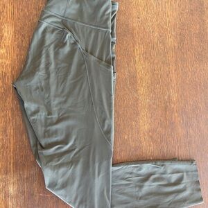 Olive Green Leggings Lululemon fast and free